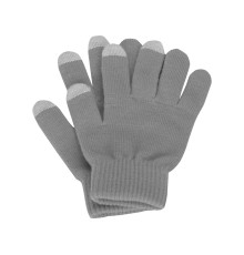Перчатки для сенсорного экрана, серый, размер S/M