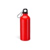Купить Бутылка алюминиевая с карабином, 800 мл, красный с нанесением логотипа
