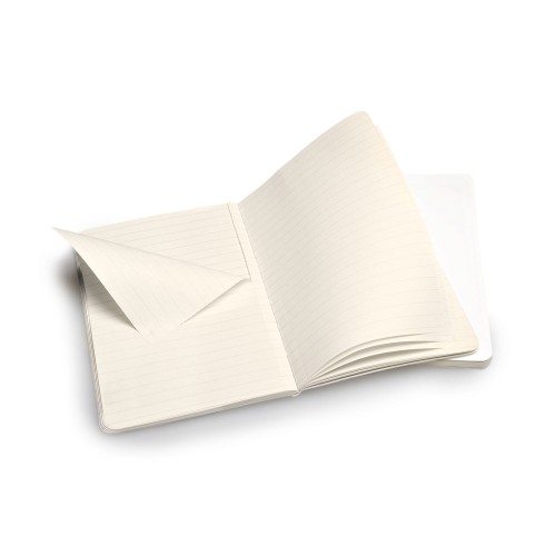 Купить Записная книжка Moleskine Volant (в линейку, 2 шт.), Pocket (9х14см), белый с нанесением логотипа