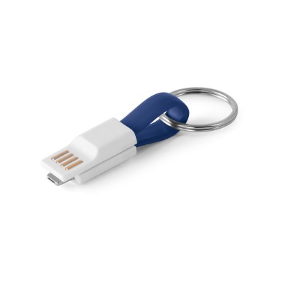 Купить RIEMANN. USB-кабель с разъемом 2 в 1, Королевский синий с нанесением