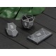 Купить Док-станция Geo Dock с быстрой беспроводной зарядкой, черный с белой подсветкой. XOOPAR (P) с нанесением логотипа