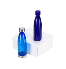 Подарочный набор с термосом и бутылкой Bottle set, синий