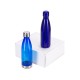 Купить Подарочный набор с термосом и бутылкой Bottle set, синий с нанесением логотипа
