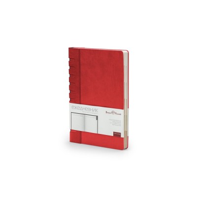 Купить Ежедневник недатированный с индексами А5 Bergamo, красный с нанесением