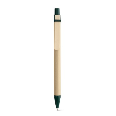 Купить NAIROBI. Шариковая ручка из крафт-бумаги, Зеленый с нанесением