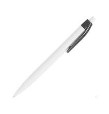 Ручка пластиковая шариковая HINDRES, белый/черный