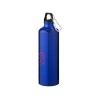 Купить Алюминиевая бутылка для воды Oregon объемом 770 мл с карабином - Синий с нанесением логотипа