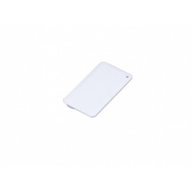 USB-флешка на 16 Гб в виде пластиковой карточки, белый