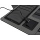 Купить Органайзер с беспроводной зарядкой 5000 mAh Powernote, светло-серый (P) с нанесением логотипа