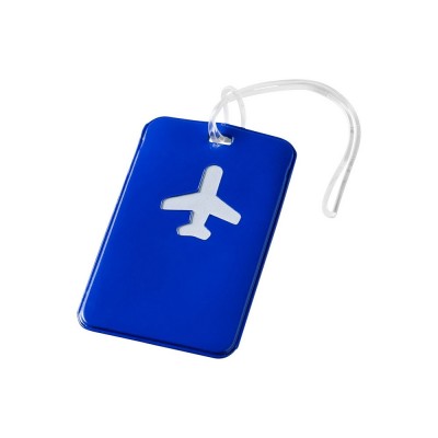 Купить Бирка для багажа Voyage, синий с нанесением логотипа