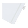 Купить Блокнот Honua форматом A5 из переработанной бумаги с обложкой из переработанного ПЭТ, белый с нанесением логотипа