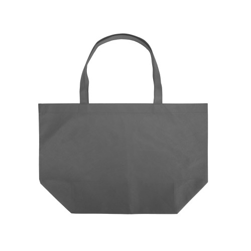 Купить Сумка Reviver с донной складкой из нетканого переработанного материала RPET, серый с нанесением логотипа