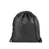 Купить Рюкзак со шнурком Oriole из переработанного ПЭТ, черный с нанесением логотипа