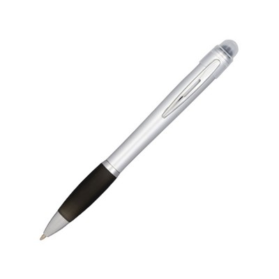 Купить Nash серебряная ручка с цветным элементом, черный с нанесением