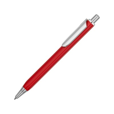 Купить Ручка металлическая шариковая трехгранная Riddle, красный/серебристый с нанесением