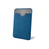 Купить Чехол-картхолдер Favor на клеевой основе на телефон для пластиковых карт и и карт доступа, синий с нанесением логотипа