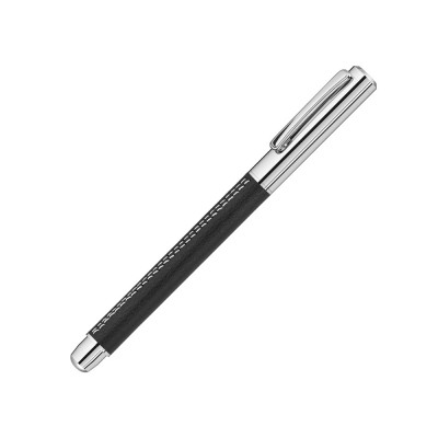 Купить Ручка металлическая роллер SILENCE LE R, черный с нанесением логотипа