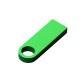 Купить USB 2.0-флешка на 512 Мбайт с мини чипом и круглым отверстием, зеленый с нанесением логотипа