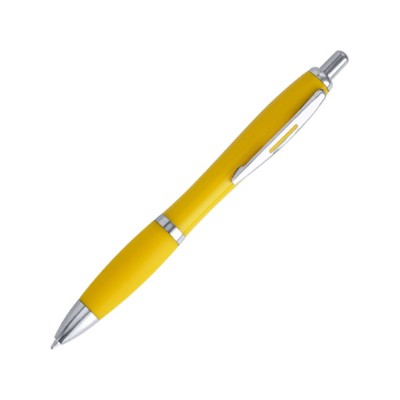 Купить Ручка пластиковая шариковая MERLIN, желтый с нанесением логотипа