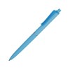 Купить Ручка пластиковая soft-touch шариковая Plane, голубой с нанесением логотипа