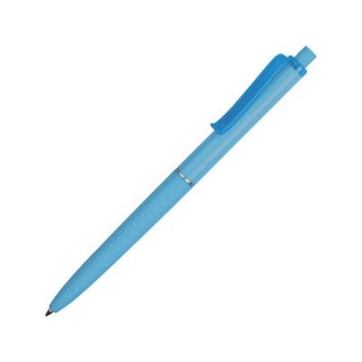 Купить Ручка пластиковая soft-touch шариковая Plane, голубой с нанесением