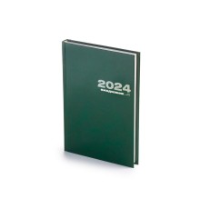 Ежедневник А5 датированный Бумвинил 2025, зеленый