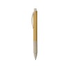 Купить Ручка из бамбука и переработанной пшеницы шариковая Nara, бамбук/бежевый с нанесением логотипа