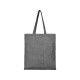 Купить Сумка-тоут Pheebs из переработанного хлопка 150 г/м2, черный меланж с нанесением логотипа