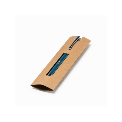 Купить Футляр для ручки BURTON из картона с окошком, бежевый с нанесением логотипа