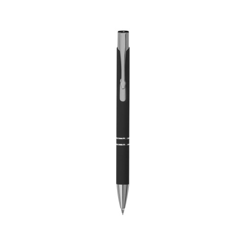 Купить Механический карандаш Legend Pencil софт-тач 0.5 мм, черный с нанесением логотипа