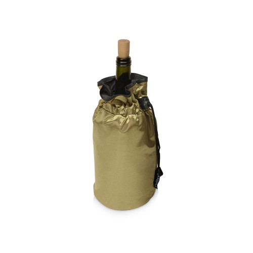 Купить PWC CHAMP. COOLER BAG GOLD/Охладитель для бутылки шампанского Cold bubbles, золотой с нанесением логотипа