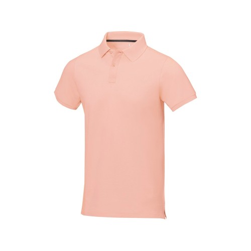 Купить Calgary мужская футболка-поло с коротким рукавом, pale blush pink с нанесением логотипа