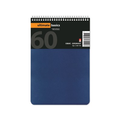 Купить Бизнес - блокнот А5 (135 х 198 мм.) Офис-Лайн 60 л., синий с нанесением логотипа