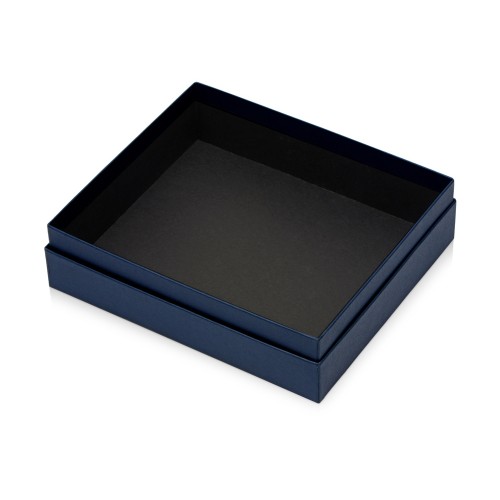 Купить Подарочная коробка с эфалином Obsidian L 243 х 208 х 63, синий (P) с нанесением логотипа