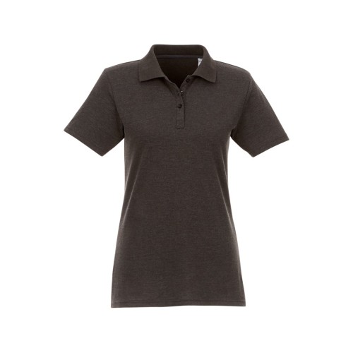 Купить Женское поло Helios с коротким рукавом, темно-серый с нанесением логотипа