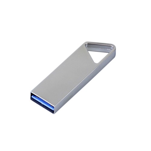 Купить USB 2.0-флешка на 8 Гб с мини чипом, компактный дизайн, отверстие треугольной формы для цепочки с нанесением логотипа