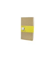 Записная книжка Moleskine Cahier (в клетку, 3 шт.), Large (13х21см), бежевый