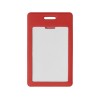 Купить Вертикальный карман из экокожи для карты Favor, красный с нанесением логотипа