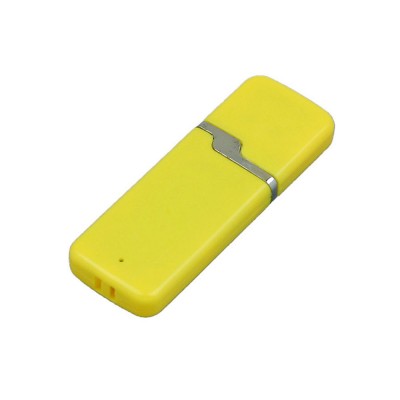 Купить Флешка 3.0 промо прямоугольной формы c оригинальным колпачком, 32 Гб, желтый с нанесением