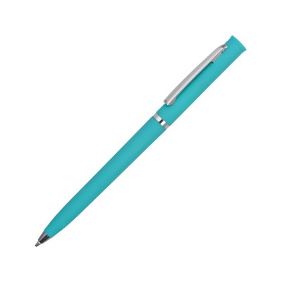 Купить Ручка шариковая Navi soft-touch, голубой с нанесением
