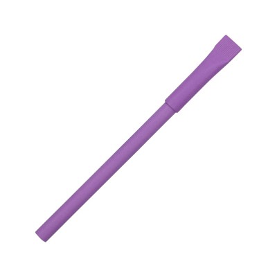 Купить Ручка картонная с колпачком Recycled, фиолетовый (Р) с нанесением логотипа