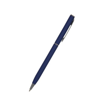 Купить Ручка Palermo шариковая автоматическая, темно-синий металлический корпус, 0,7 мм, синяя с нанесением