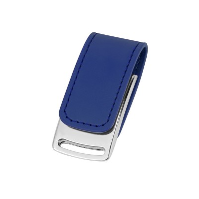 Купить Флеш-карта USB 2.0 16 Gb с магнитным замком Vigo, синий/серебристый с нанесением