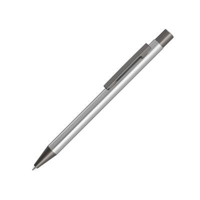Купить Ручка шариковая металлическая Straight, серебристый с нанесением
