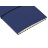 Купить Блокнот Horizon с горизонтальной резинкой, гибкая обложка, 80 листов, синий с нанесением логотипа