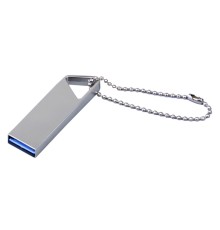 USB 2.0-флешка на 64 Гб с мини чипом, компактный дизайн, отверстие треугольной формы для цепочки