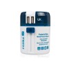 Купить Адаптер с 2-умя USB-портами для зарядки Travel Blue Twist & Slide Adaptor голубой/белый с нанесением логотипа