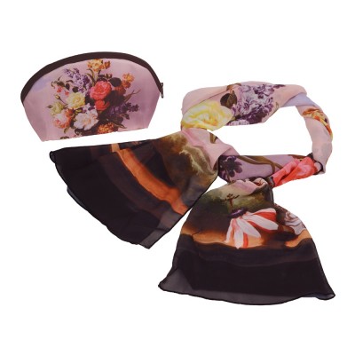 Купить Набор Букет: косметичка и шарф с нанесением логотипа