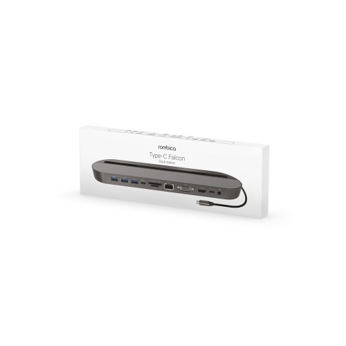 Купить Хаб USB Type-C 3.0 для ноутбуков Falcon, серый с нанесением логотипа