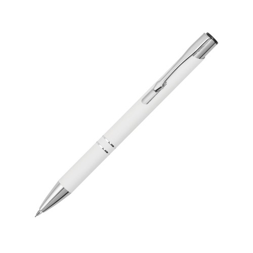 Купить Механический карандаш Legend Pencil софт-тач 0.5 мм, белый с нанесением логотипа
